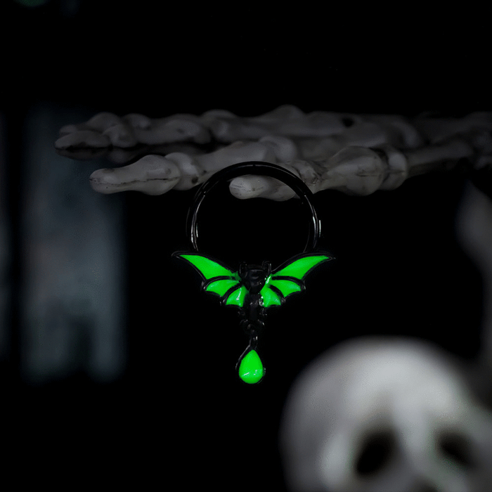 Dangle Bat Hinged Segment Septum Ring