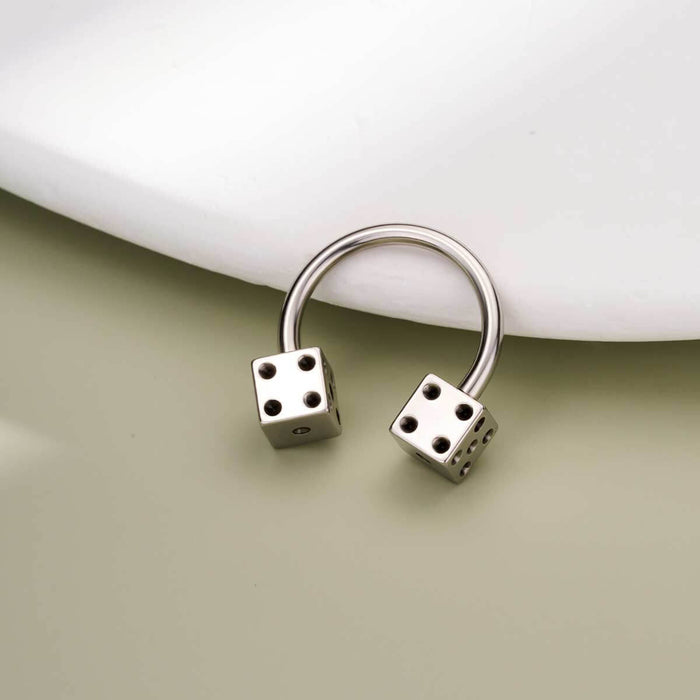 Dice Internally Threaded Septum Ring