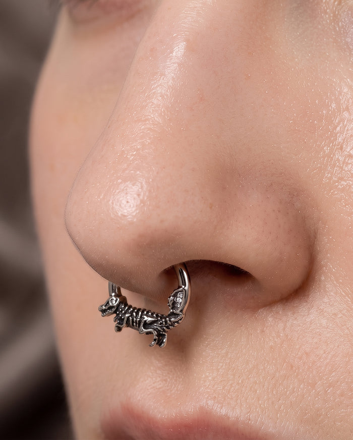 Dinosaur Skeleton Segment Septum piercing