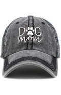 dog mom/hat/baseball hat/ grey