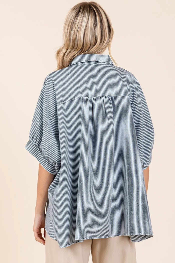 Dolman Button Down Shirt