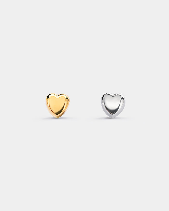 oufer heart helix stud