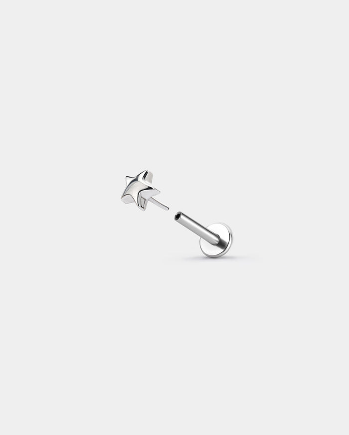 threadless star helix stud