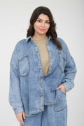 Easy Days Curvy Chambray Button Down