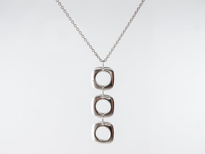 Elsa Peretti Square Link Pendant Tiffany & Co. in Sterling Silver