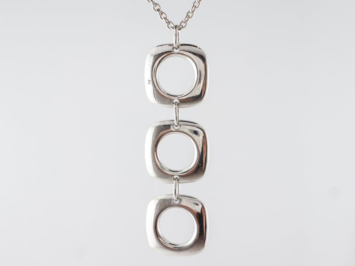 Elsa Peretti Square Link Pendant Tiffany & Co. in Sterling Silver