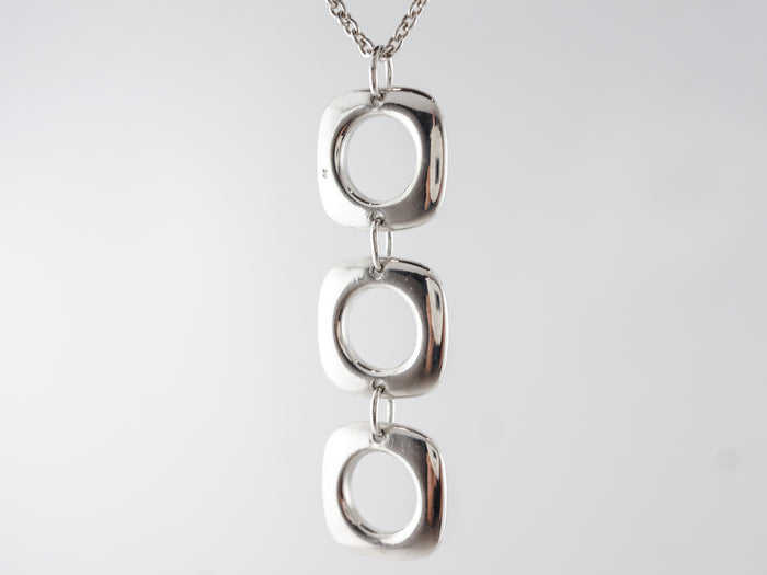 Elsa Peretti Square Link Pendant Tiffany & Co. in Sterling Silver