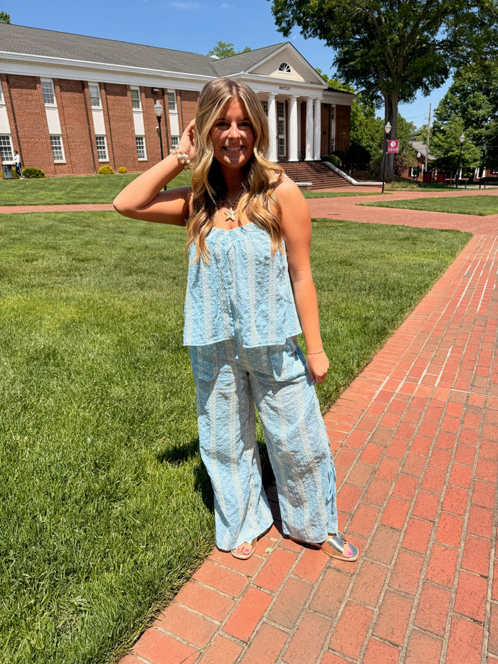 Embroidered Tank & Wide Leg Pants *Sold Separately