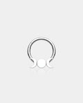 moon phase stainless steel septum ring