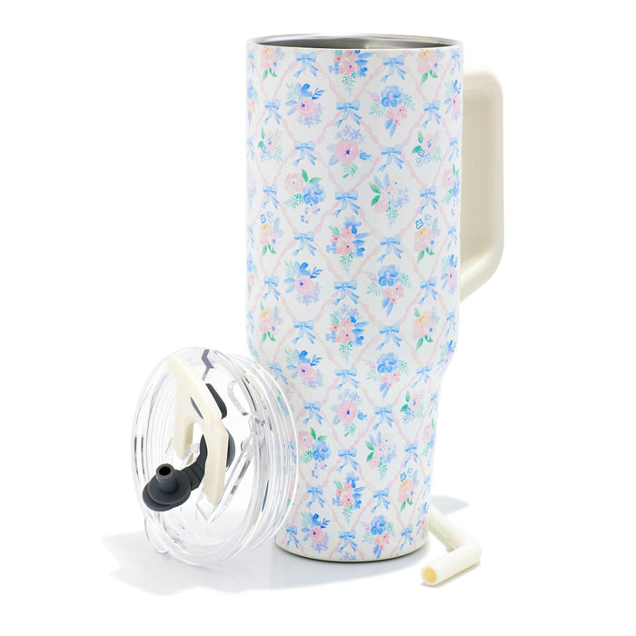Floral Bow Tumbler *Final Sale*