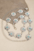Floral Chain Link Belt
