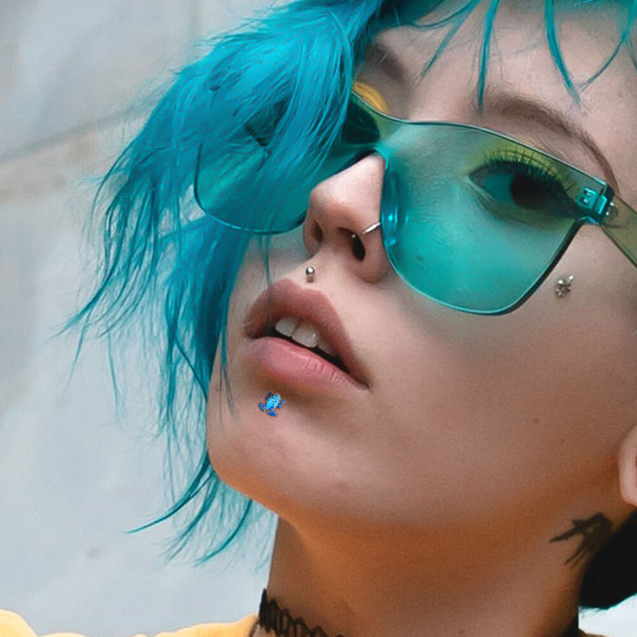 Frog Internally Threaded Labret Stud