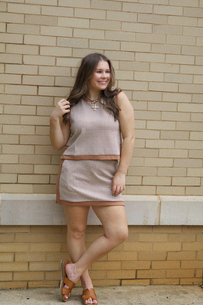 Garden Party Gingham Top