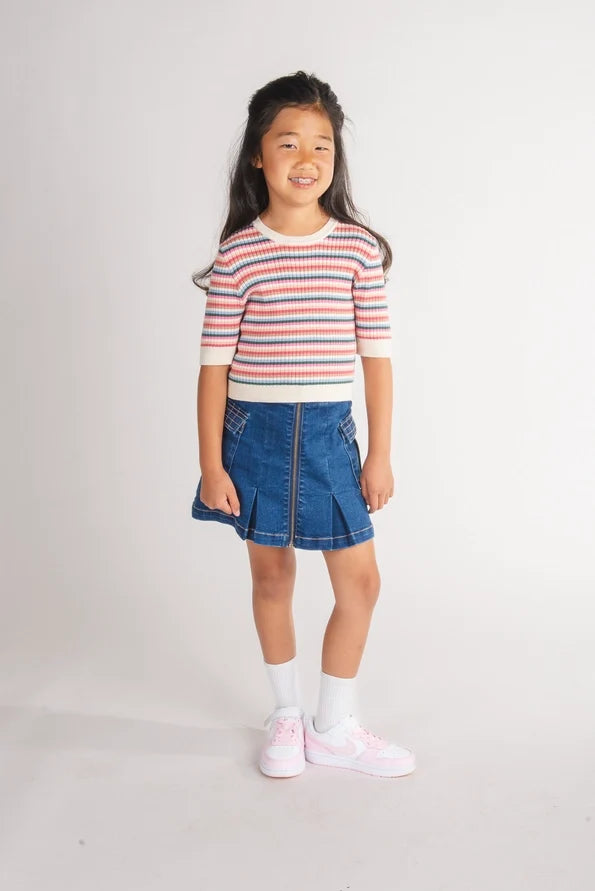 Girls Donna Sweater Tee by Finding Foxtale