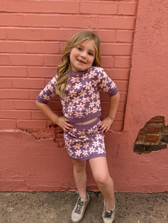Girls Twiggy Floral Top by Finding Foxtale
