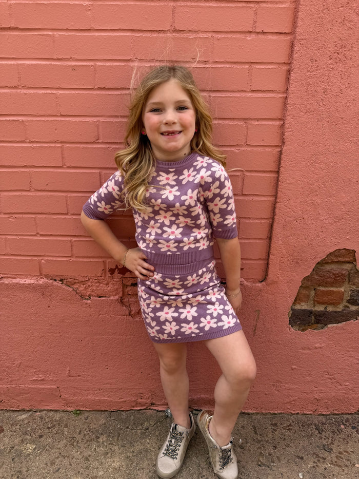 Girls Twiggy Floral Top by Finding Foxtale