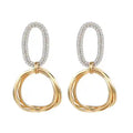 Golden Ring Drop Earrings