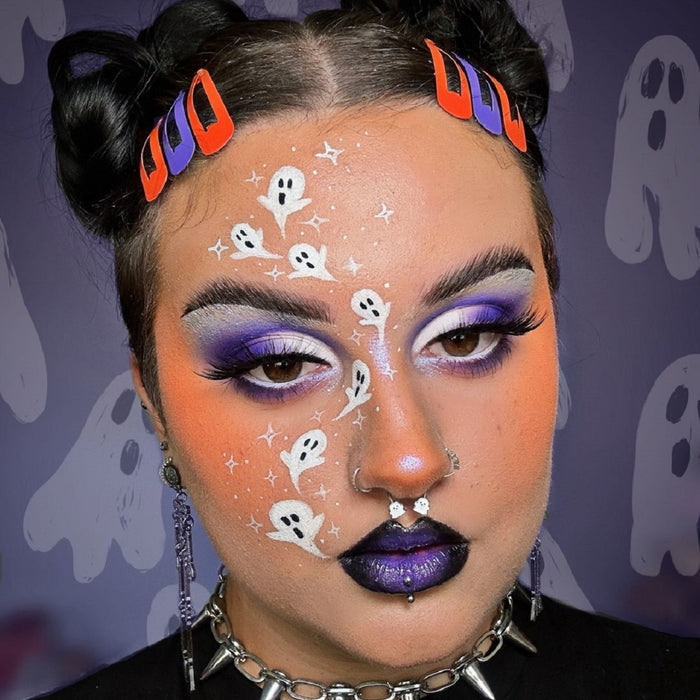 Halloween Cute Ghost Horseshoe Septum Ring