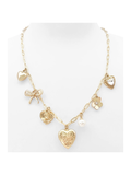 Hearts & Bows Charm Necklace