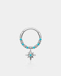 Hexagram Turquoise Daith Septum Ring