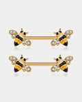 Honeybee Nipple Barbell Jewelry Pair
