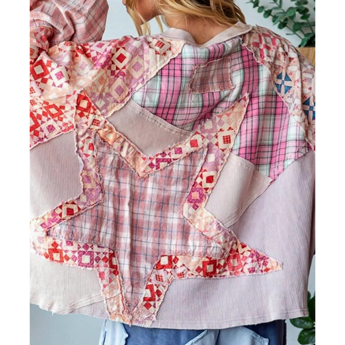 In The Stars Waffle Top *Final Sale