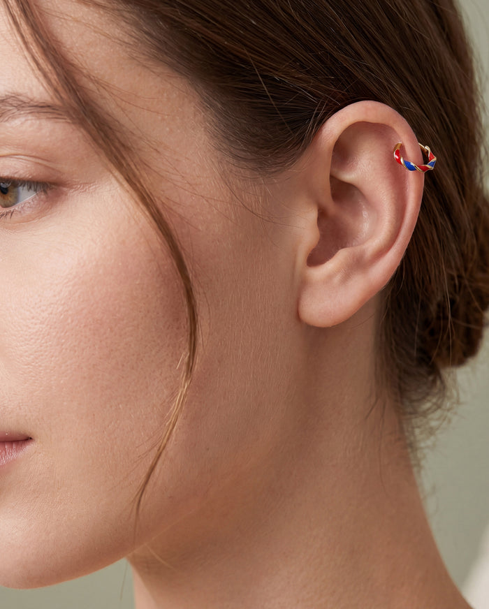 Independence Day- Twisted Segment Nose Ring