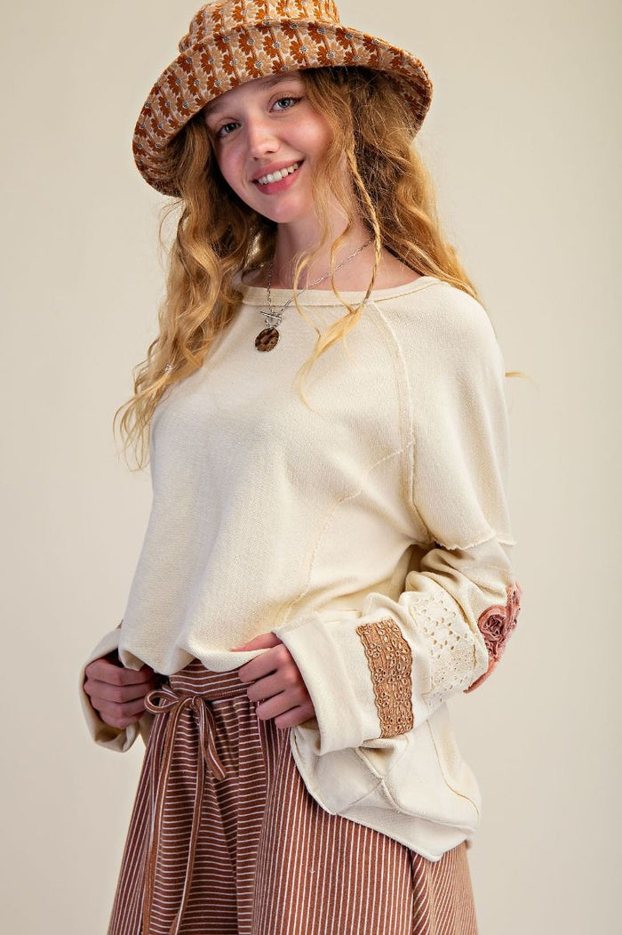 Inside Out Washed Terry Pullover