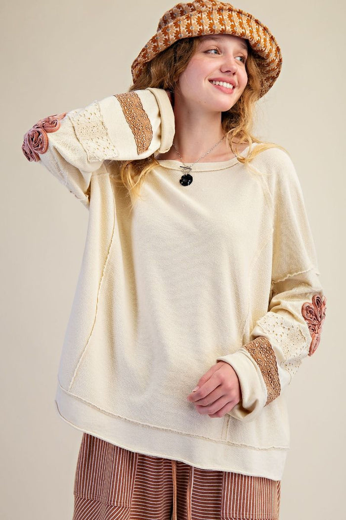 Inside Out Washed Terry Pullover