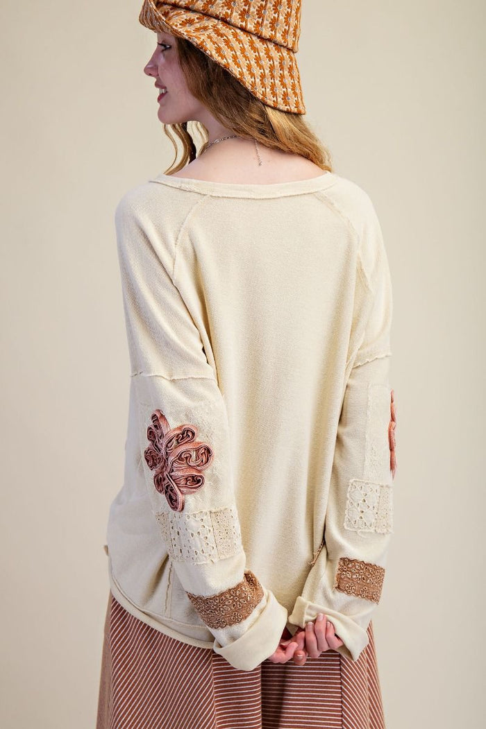 Inside Out Washed Terry Pullover