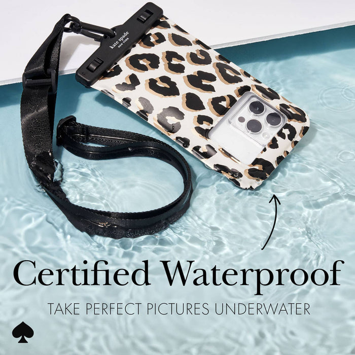 Kate Spade Waterproof Pouch City Leopard