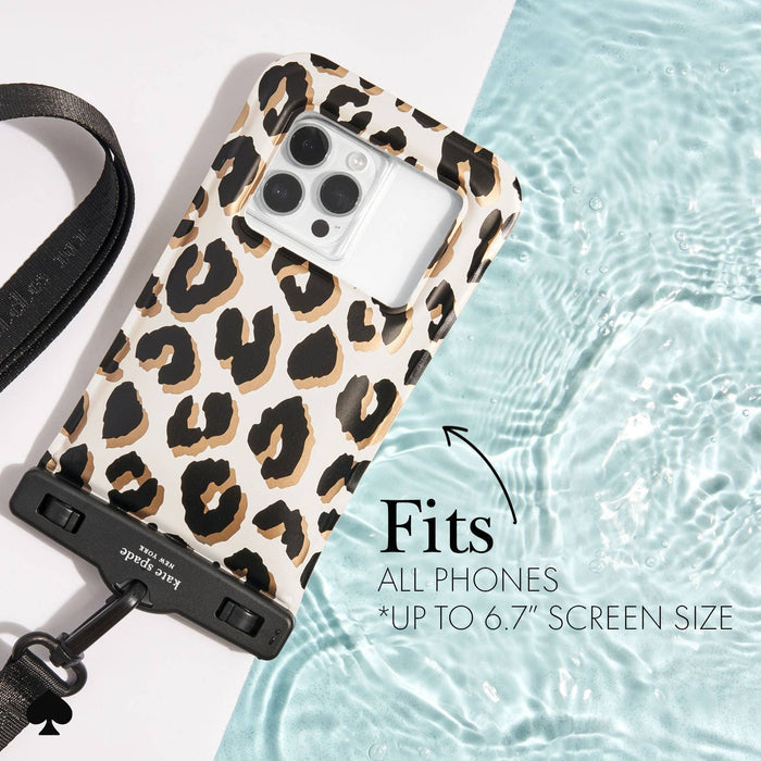 Kate Spade Waterproof Pouch City Leopard