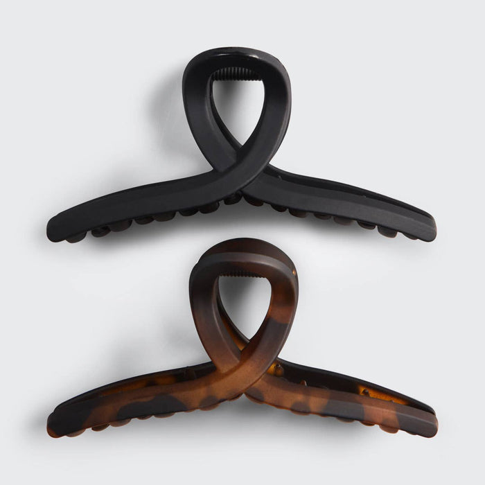 Large Loop Claw Clips 2pc