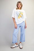 Lemon Printed Graphic Tee Shirt