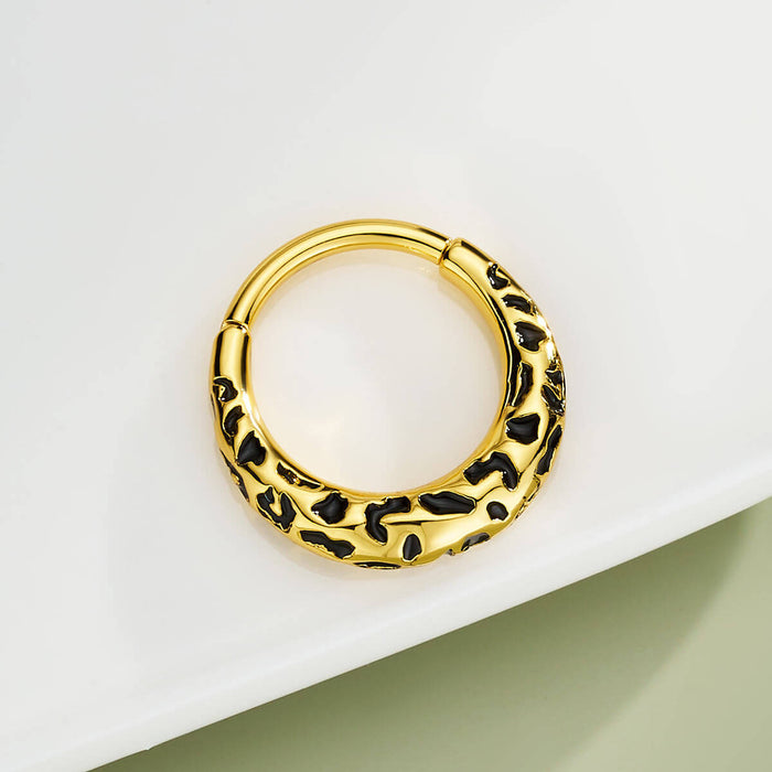 oufer Leopard Print septum ring