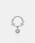Lightning Bolt Sun Dangle Septum Ring
