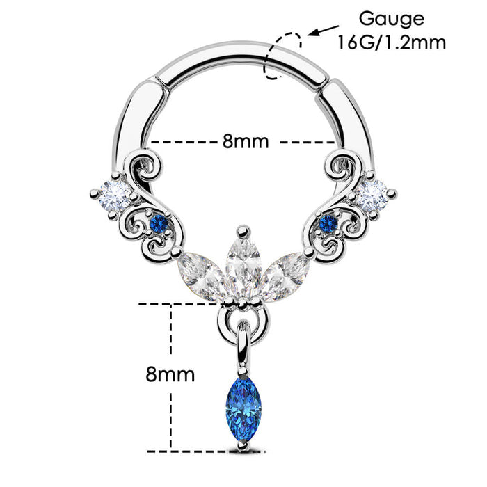 8mm luxury septum ring