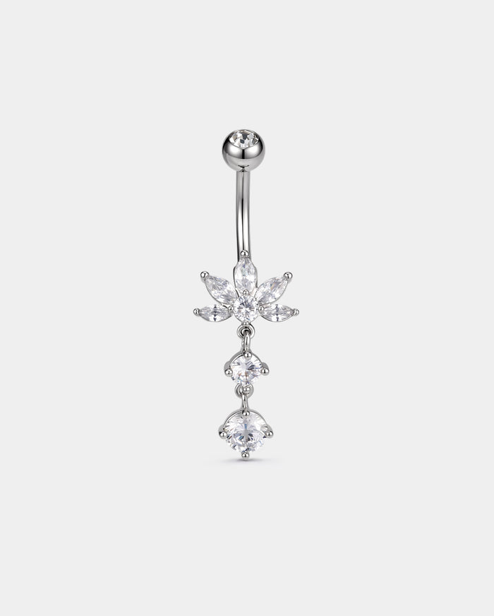lotus belly ring