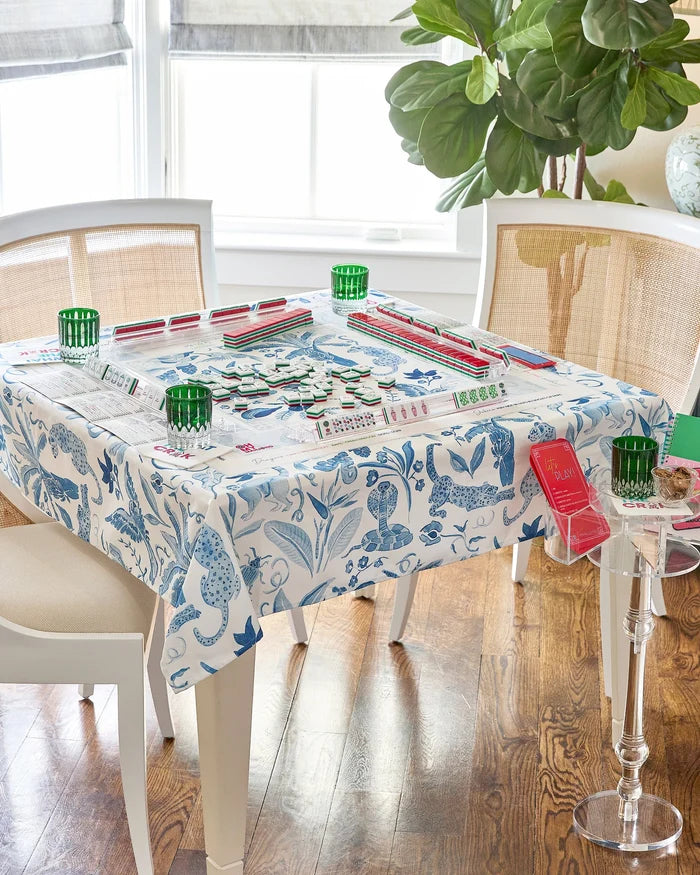 Mahjong Instructional Playing Tablecloth