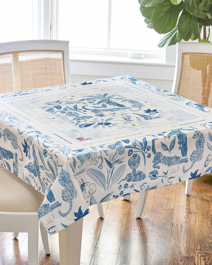Mahjong Instructional Playing Tablecloth