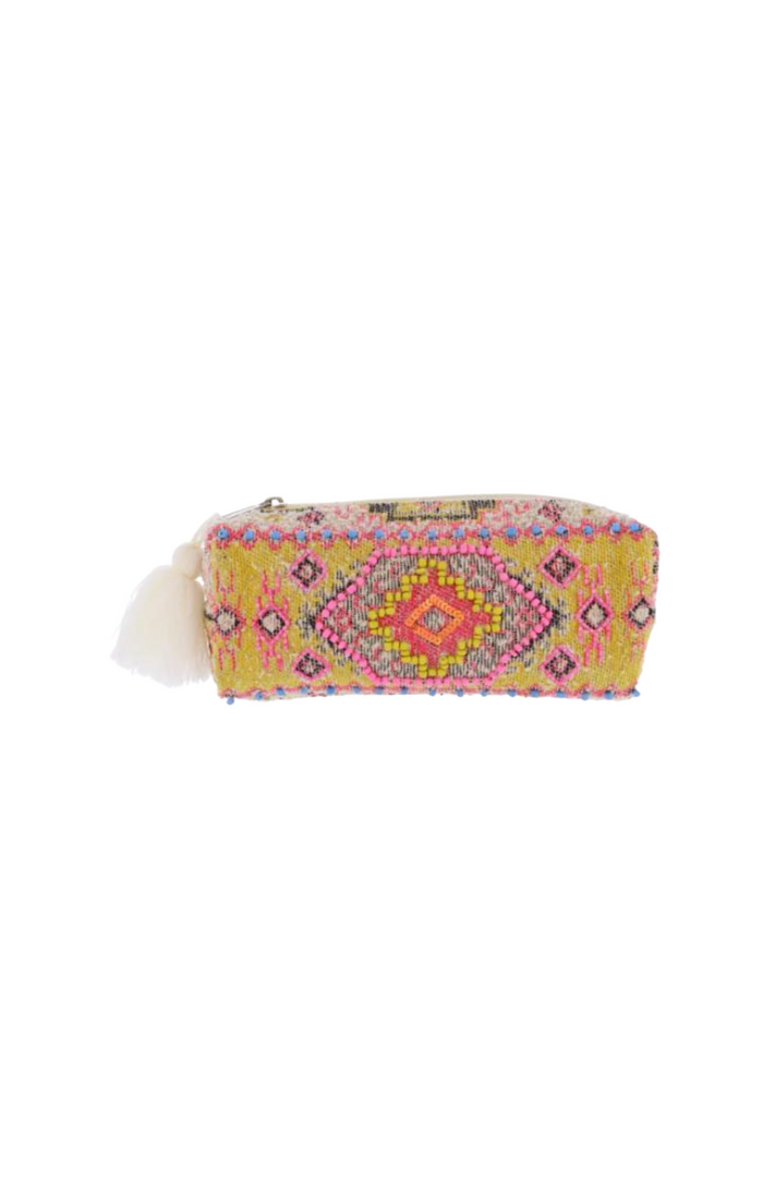 small zip pouch/ maya/ jane marie/ cosmetic bag/ travel pouch