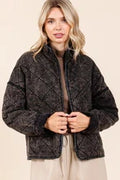 Mineral Washed Quilted Jacket *FINAL SALE*