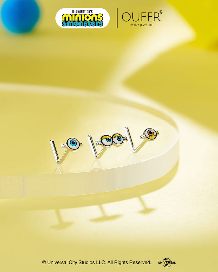 minions nose stud set