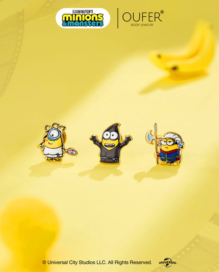 MINIONS × OUFER James & Henry & Ed Cartilage Stud Set