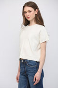 Mixed Knit Sweater Top