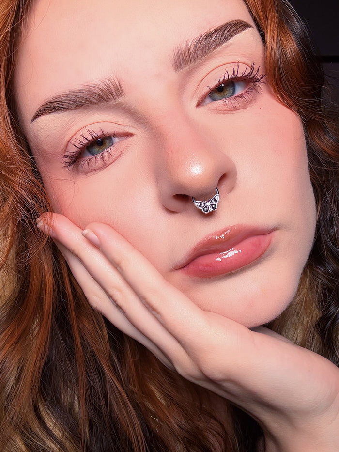 Moon Moth Daith Septum Ring