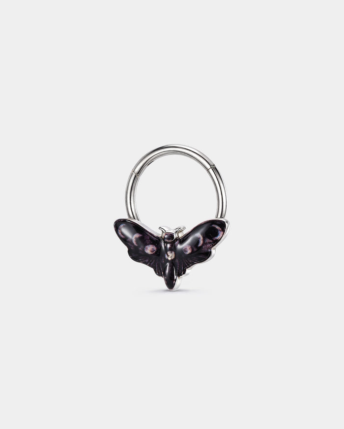 Moon Phase Moth Segment Septum Ring