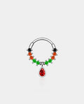 Mysterious Gem Hinged Segment Septum Ring