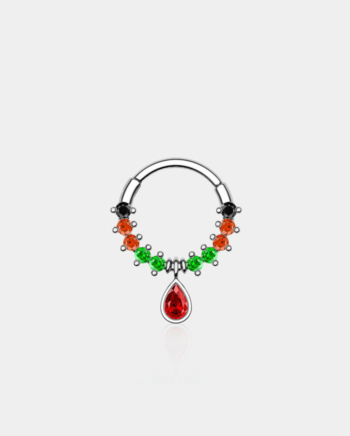 Mysterious Gem Hinged Segment Septum Ring