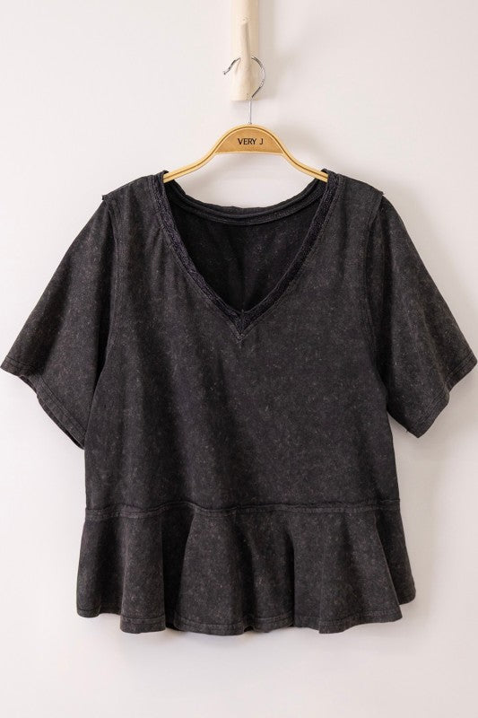 Next to You Lace Trim Top by Very J